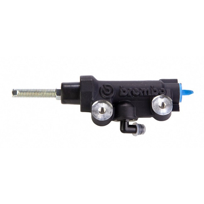 Rear brake master cylinder PS12 - black - end inlet