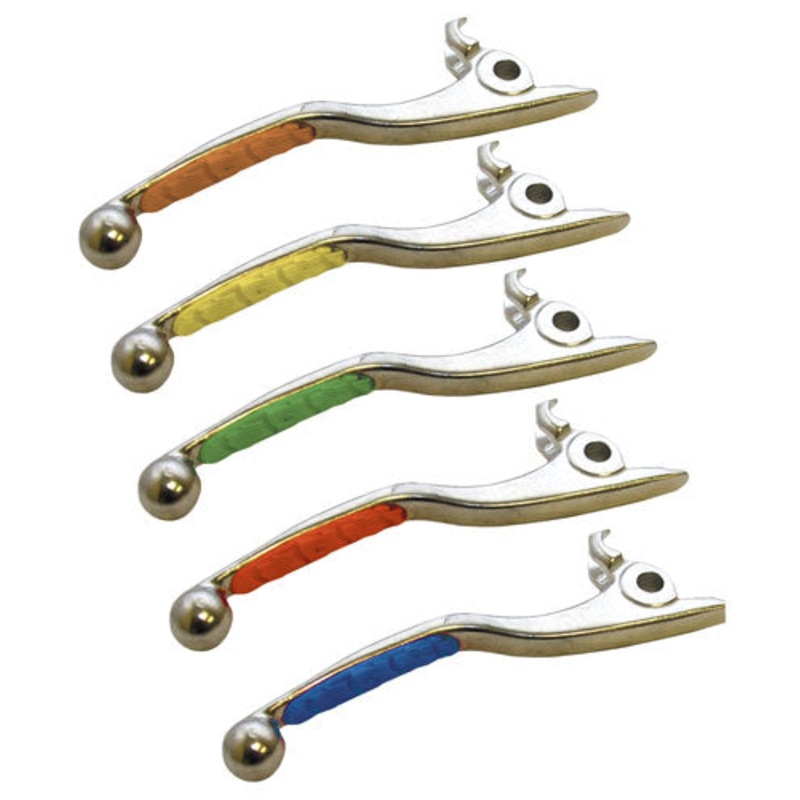 Levers with Rubber Insert - Orange
