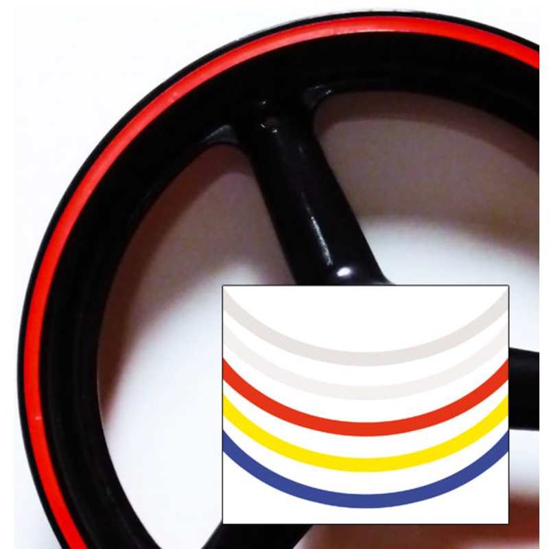 Wheel Rim Stripe sticker set - Reflective