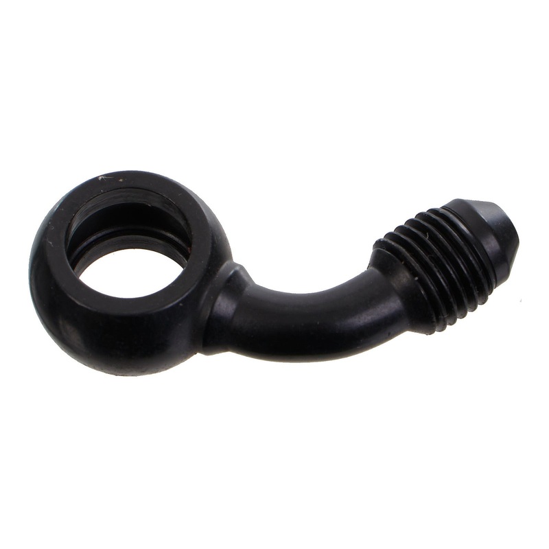 Whites Brake - 10mm Banjo - 45@90 - Steel Black